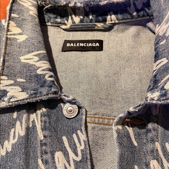 Balenciaga logo denim jacket - Picture 3 of 8